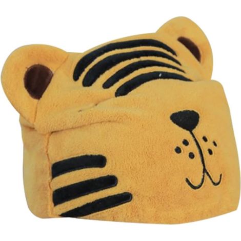 Quick Drying Hair Wrap with Cartoon Tiger Pattern and Coral (1/5)