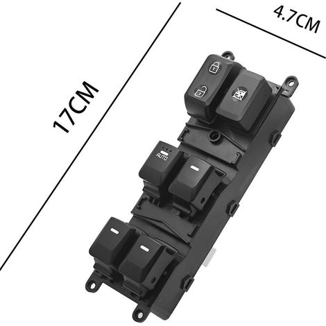 93570-1W157 is suitable for the main switch of the power window regulator in 10-15 year old Kia Rio cars. (1/4)