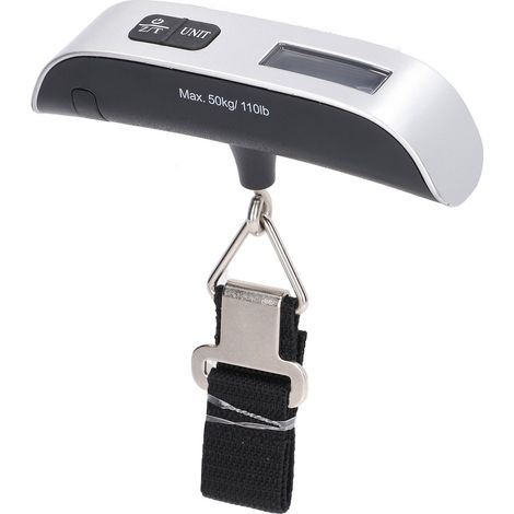 Balance électronique de précision 50kg, pèse-personne portable à crochet, peson de voyage pour bagages et colis, pesée en grammes (livré sans piles) (1/5)
