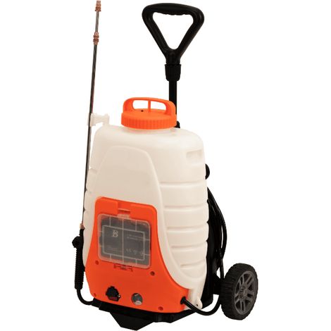 Motopompa a batteria pompa a spalla irroratrice irrorare diserbante giardino carrellata 18lt 846ev (1/5)
