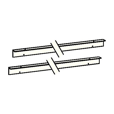 Juego de soportes de dintel para carro G-SR / BG blanco 9016 DORMAKABA