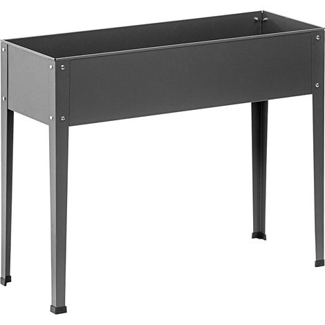 Dehner Münster - Letto rialzato, ca. 100 x 30 x 80 cm, Colore: Grigio Acciaio (1/4)