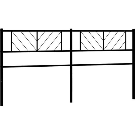 Maison Exclusive - Ersatz-Kopfteil Metall Schwarz 180 cm (1/5)