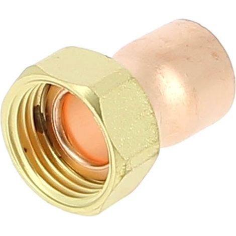 Anquier – Raccord laiton droit 2 pièces FF – Ø16mm – Écrou prisonnier 5359 G – Applications eau potable et chauffage