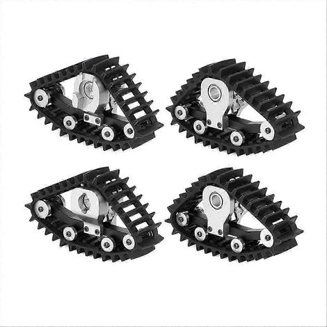 Ensemble de 4 pneus neige pour chenilles de type crawler de sable, compatibles avec les modèles RC Crawler TRX-4M à l'échelle 1/18. Accessoires de qualité. WHBYV (1/4)