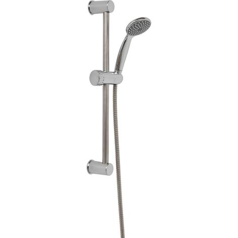Säulenset 52cm handbrause 1 funktion und antikalk edelstahlschlauch 150 cm - chrom - Tendance