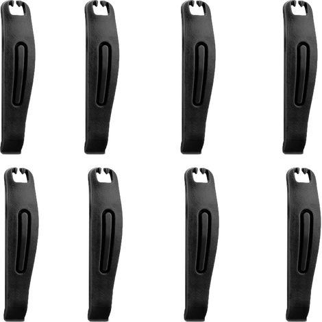 8 Pieces Levier de pneu, Nylon robuste, Crochet rayon, Dégonflage rapide, Vélo et VTT (1/5)
