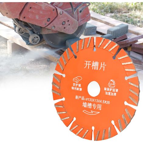 Lot de 5 disques de coupe diamantés de 133 mm pour scie circulaire, béton, céramique et granit (1/5)
