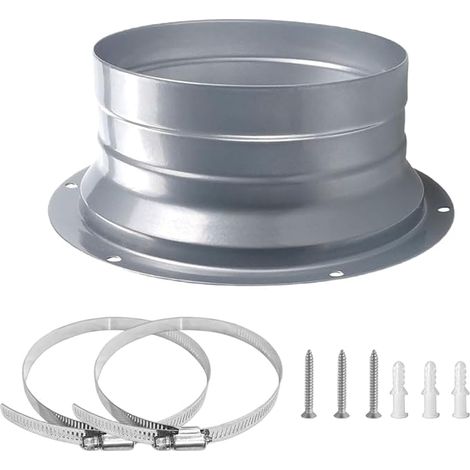 Wall Mount Flange,150mm Metal Wall Flange,Connection Flange,Duct Connector Flange,Metal Flange,Wall Mounted Metal Flange,Suitable for Ventilation Duct Connections (1/5)