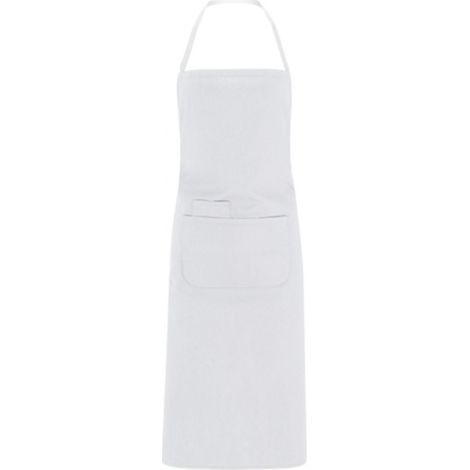 Delantal largo de popelín Vetonek - Unisex UNICA BLANCO