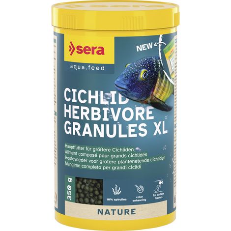 Sera Fischfutter Cichlid Herbivore Granules XL 1 L Fischfutter