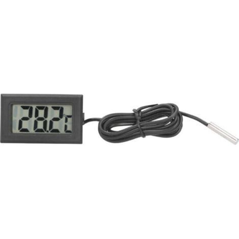 Thermomètre numérique précis pour cuisine et maison – affichage digital mini, haute précision, fonctionne avec piles (1 unité) (1/5)