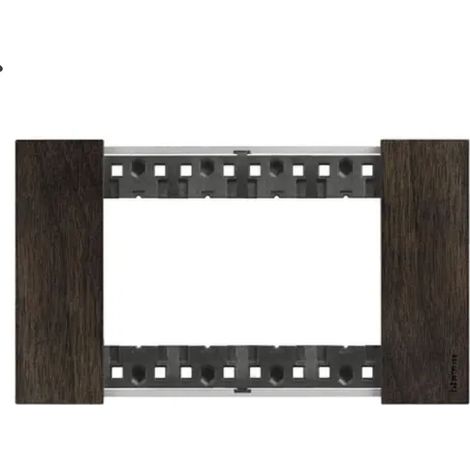Placca Bticino Living Now 4 moduli colore legno noce KA4804LG
