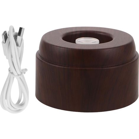 Socle sphérique en cristal brillant luxueux avec motif grain de bois (1/5)