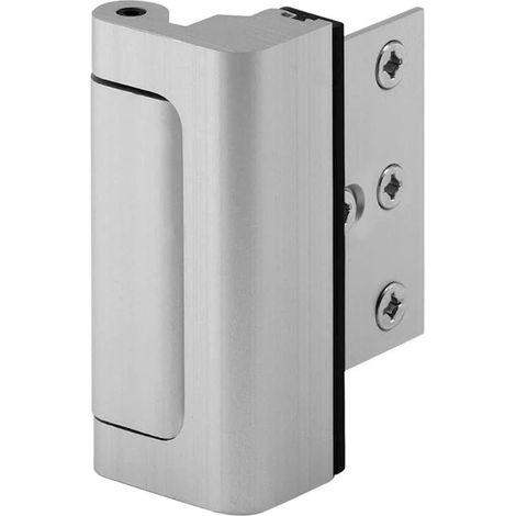 Sécurité porte renforcée avec butée trois pouces et huit vis protection enfant et anti intrusion pour portes battantes vers l intérieur (1/5)