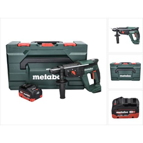 Metabo KH 18 LTX 24 Marteau combiné sans fil 18 V 2,1 J SDS plus + 1x batterie 8,0 Ah + metaBOX - sans chargeur