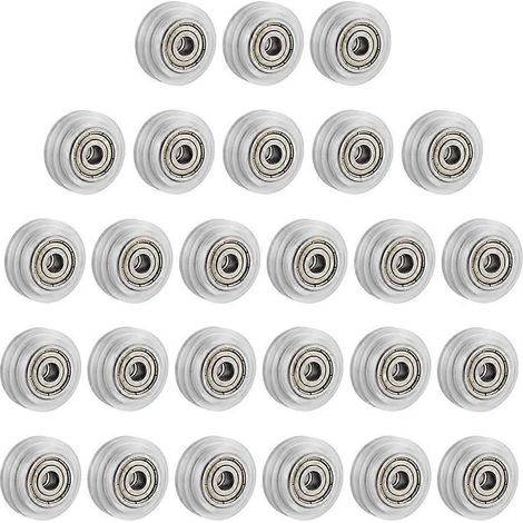 26 poulies transparentes 625Zz, poulies en plastique, rouleaux ronds passifs pour Creality CR-10 S (1/5)