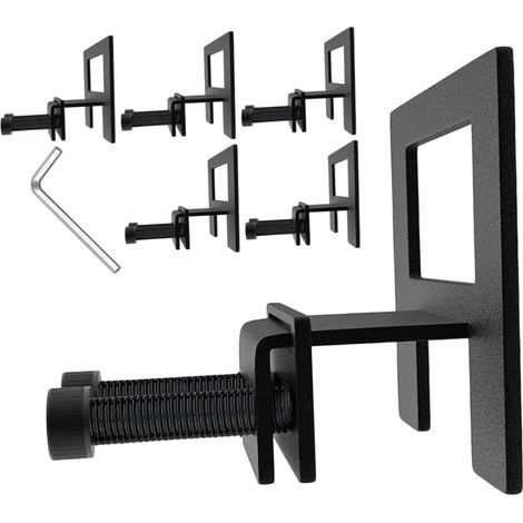 Butées Antidérapantes pour Matelas Et Sommier Réglables 6 Pièces en Métal Compatibles Cadre De Lit en Bois Et Métal, Barre De Maintien pour Éviter Glissement, Fixation Stable pour Chambre (1/5)