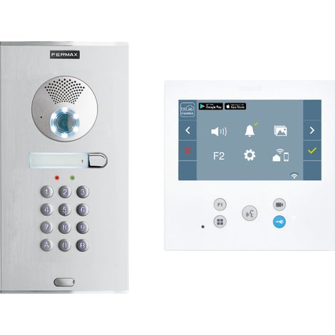 Kit de videoportero VEO-XL wifi con pantalla de 7" y teclado Memokey, DUOX PLUS