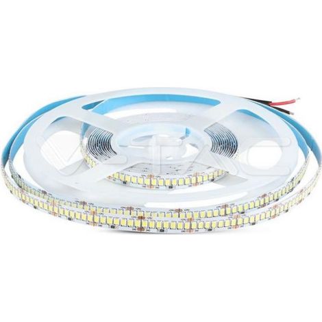 Tira LED V-TAC SMD2835 18W/m 5m 238 LED/m 135LM/W 24V Blanco Frío IP20 10mm (1/5)