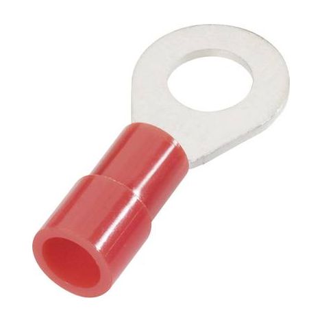 Cimco 180074 Cosse à oeillet Section max.=10 mm² Ø du trou=8.4 mm partiellement isolé rouge 1 pc(s) (1/2)