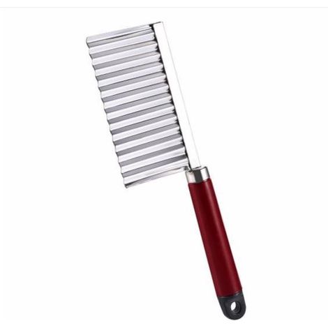 Couteau à pommes de terre à dents de loup, couteau ondulé, coupe-légumes pour la cuisine et la maison, trancheuse fantaisie, coupe-pommes de terre pour frites (1/3)