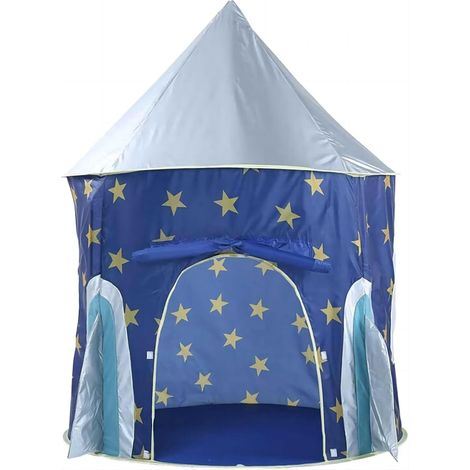 FLITI Foldable Play Tent for Children, Space Rocket Design, Polyester, 135x102cm with Carry Bag (1/5)