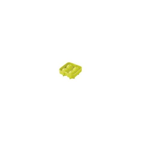 Silikon-Eiswürfelform für 4 Kugeln grün Ø 4,5 cm (1/4)