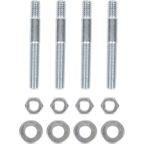 Set di prigionieri per carburatore, elevata durezza, 4 pezzi, hardware per carburatore stabile e di alta precisione, 2-1/2 pollici per collettore di aspirazione con filettatura da 5/16 pollici. (1/4)