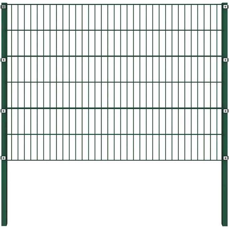 Maison Exclusive - Zaunelement mit Pfosten Eisen 1730 x 120 cm Gr