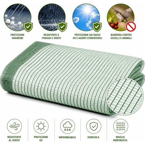 RETE ANTIGRANDINE VERDE 35G 400CMX100M