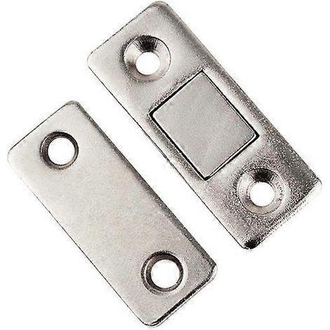 10 aimants de fermeture de porte sans perçage, ultra-minces, pour placards de cuisine et armoires ( ) (1/4)