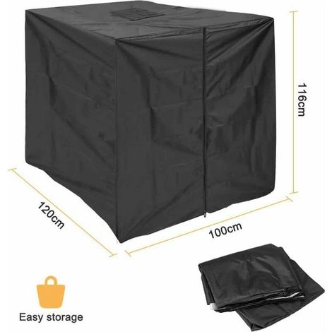 VURAHOME -Bache pour Cuve 1000 l, Bâche de Protection Solaire pour réservoir d'eau de Pluie IBC, Anti-poussière Anti-UV, Housse de Protection, bâche de Protection vert (116 x 100 x 120 cm) (1/4)