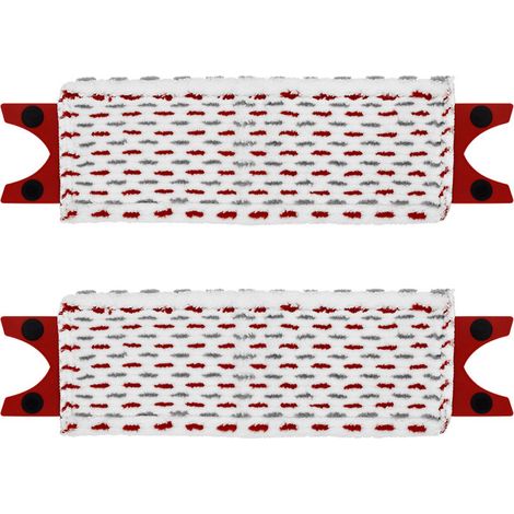 2 recharges pour balai Vileda UltraMax - Tête de balai plate - Accessoires en tissu - Lavables et réutilisables - Pour le nettoyage des sols - 46 x 14 x 1,5 cm (1/5)