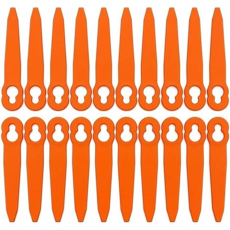 Plastique Lame Coupe Bordure sans Fil, 100Pcs Lames Coupe Bordure, 90mm Compatible avec Stihl PolyCut 2-2 3-2, FSA 45 FSA 57 FSE 52, Pièce de Rechange OEM 40080071000 (1/5)