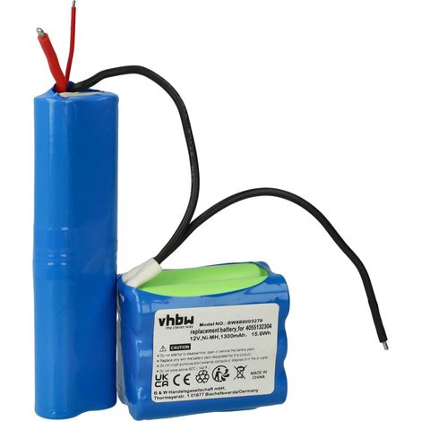 vhbw 1x batteria compatibile con Electrolux ZB2901G 90027200700 aspirapolvere (1300mAh, 12V, NiMH)