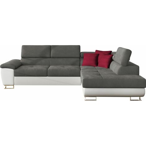 Canapé d'angle Comfivo Ruta II, Soft 017 + Uttario Velvet 2971 + Kronos 02, Disponible, 270x202x71cm, 0 (1/5)