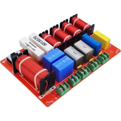 1 Pièce Filtres Crossover 4 Voies, avec Un Protecteur D'Assurance Intégré pour Les Aigus, Dissipation de Chaleur Excellente comme Indiqué, Diviseur HiFi de 300W (1/5)