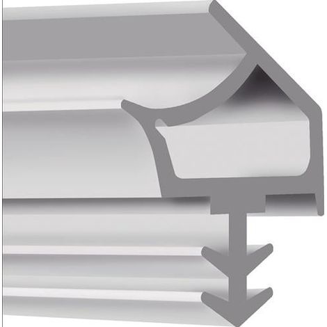 Tope  de  puerta  dg.K2953  L.5m  para  ranurar  TPE  blk  blanco  ELLEN (1/3)