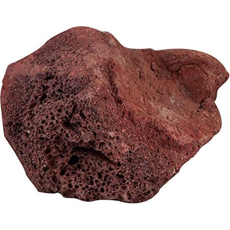 sera Rock Red Lava L 16 – 23 cm – Pietra lavica Rosso Scuro con Superficie porosa (1/2)