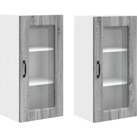 Maison Exclusive - Pannello lavastoviglie Kalmar 2 pcs Grigio Sonoma