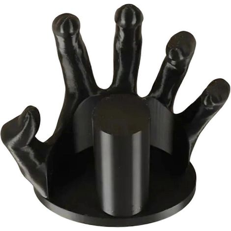 Boîte de papier toilette décorative style gothique, main de sorcière noire, design créatif, décoration d'Halloween pour la maison. (1/5)