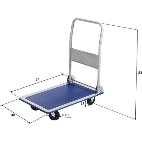 Chariot à plateforme porteur Grima Max Kg. 150 cm 73X47X83H