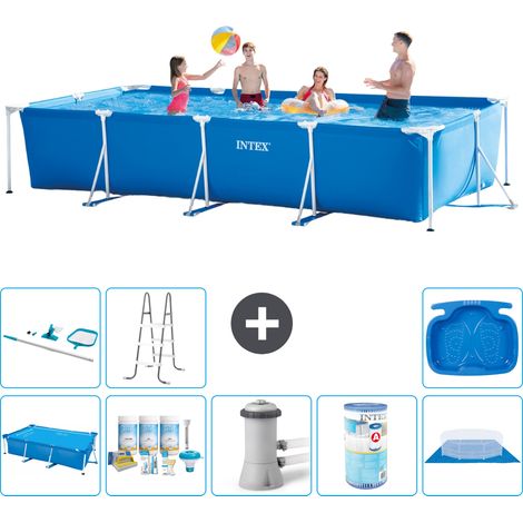 Intex Piscina con struttura Rettangolare - 450x220x84 cm - 7-pezzi S40311