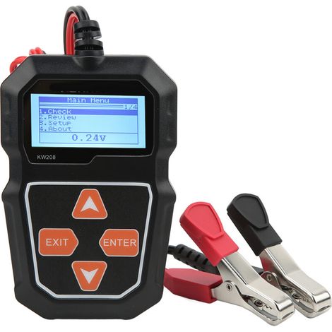 Analizzatore digitale di batterie, tester per batterie, tester per batterie auto da 12V, analizzatore digitale di batterie per CCA 100-2000, batterie AGM, analizzatore.