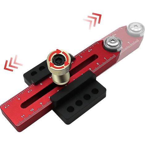 Gabarit de coupe allongé pour scie circulaire sur table, guide de précision pour la réalisation de bandes étroites répétitives. (1/5)