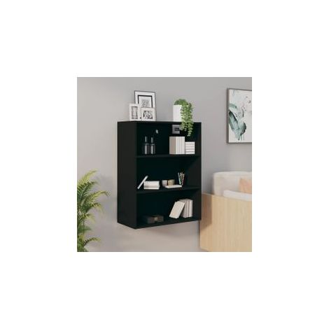 Armoire murale suspendue Noir 69,5x32,5x90 (1/5)