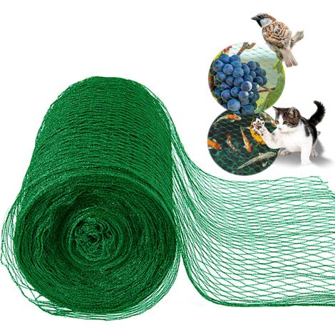 Filet de jardin pour plantes, fruits, légumes, graines de gazon, filet anti-oiseaux avec piquets de sol en plastique, couverture de filet de bassin, protection pour filet de protection pour plantes, c (1/4)