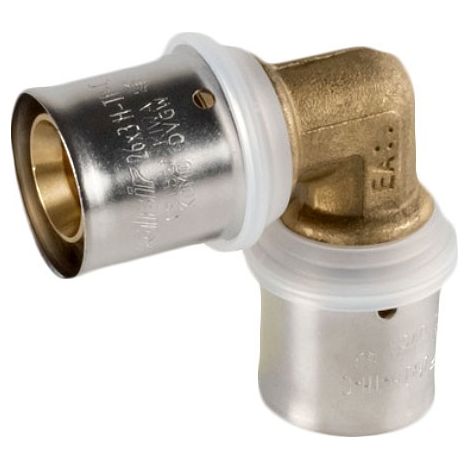 Raccordo gomito intermedio 40x3,5 x 40x3,5 - Pexal Brass - raccordo a pressare VS0130827 (1/2)