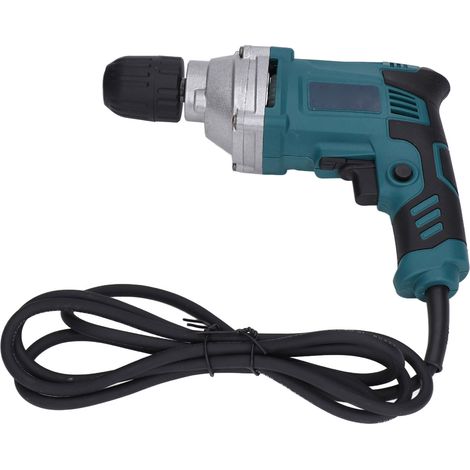 Perceuse électrique 760W vitesse variable 0-2800tr/min, mandrin pour acier, embout de vissage, poignée réglable 220V (1/5)